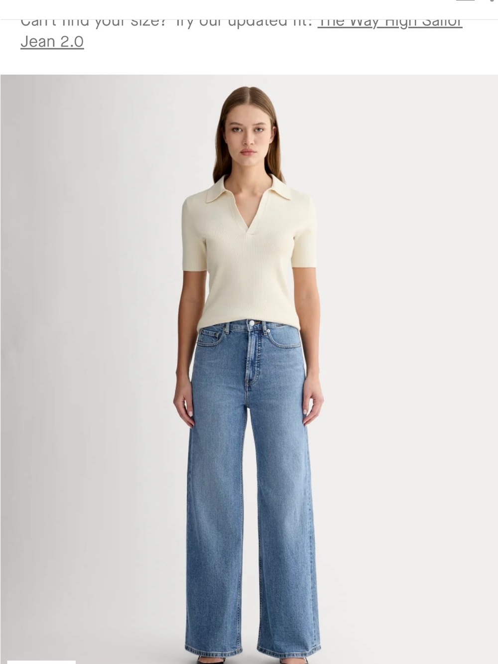Everlane Way-High Sailor Jeans